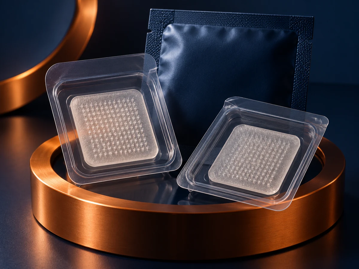 Peptide Microneedle Patches development concept